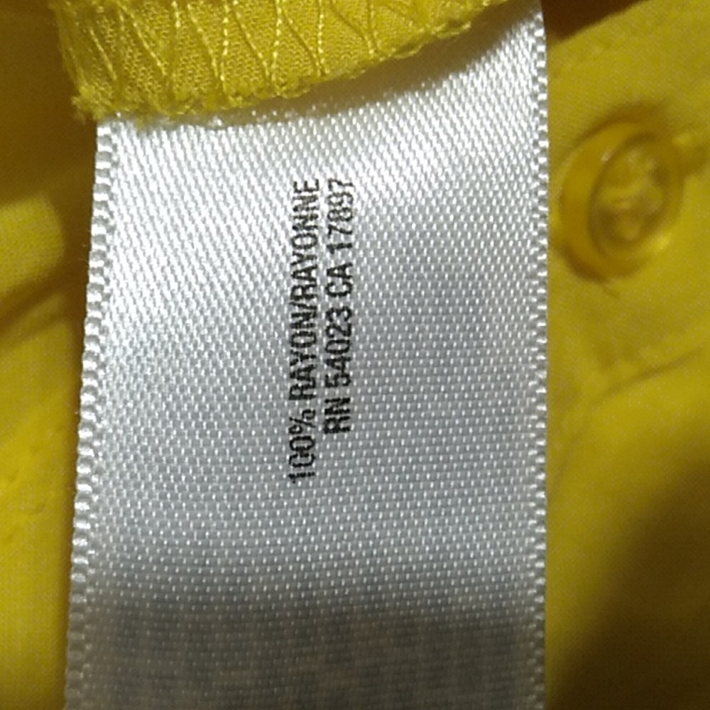 (BX14) SALE! NWT Old Navy Rayon Yellow Tunic ๐ Sz.M - Picture 7 of 9